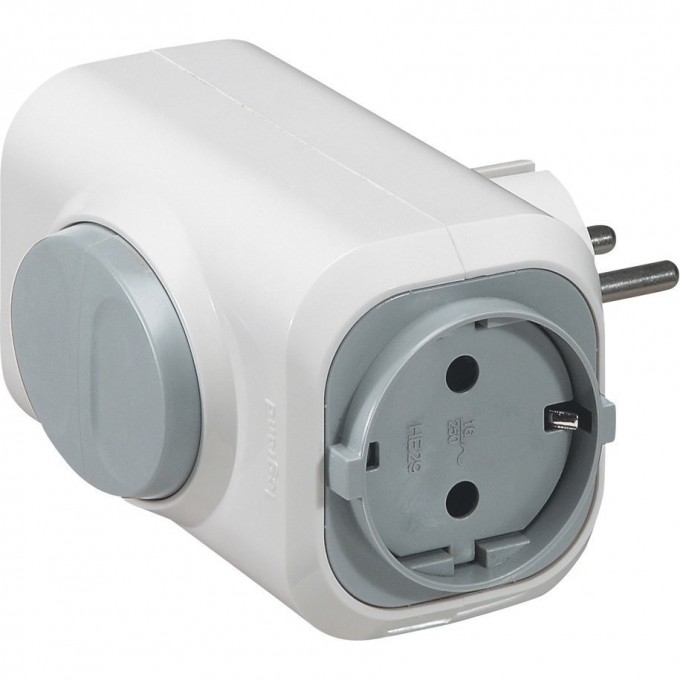 Многорозеточный блок LEGRAND 2 x 2К+3 серия Элиум 16 А блок из 2 розеток гориз. подключение выталкивание вилки белый 050665