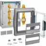 Щиток LEGRAND Plexo³ IP 65 IK 09 2 ряда 90 А 12 модулей серый 601982