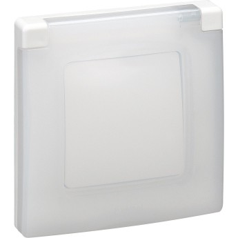Рамка LEGRAND с защитной крышкой IP 44 Etika белый
