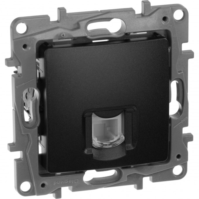 Телефонная розетка LEGRAND RJ11 Etika антрацит 672640