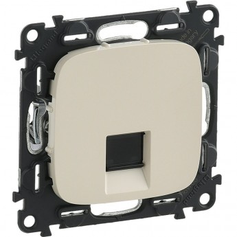 Розетка LEGRAND Valena ALLURE информационная одиночная RJ45 кат.5е UTP с лицевой панелью слоновая кость