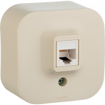 Розетка LEGRAND RJ11 одиночная слоновая кость Розетка LEGRAND RJ11 одиночная слоновая кость