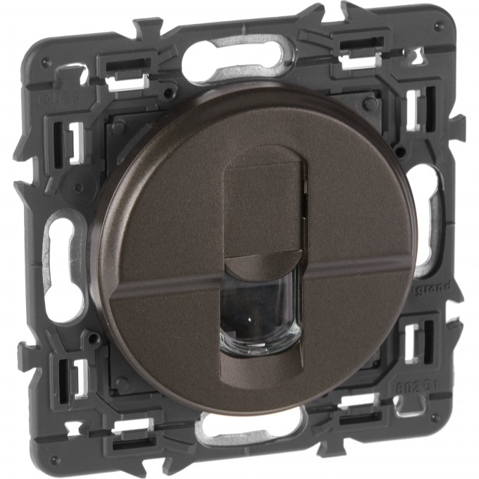 Розетка LEGRAND Celiane RJ45 UTP Cat. 6 графит SET-1-067344-02