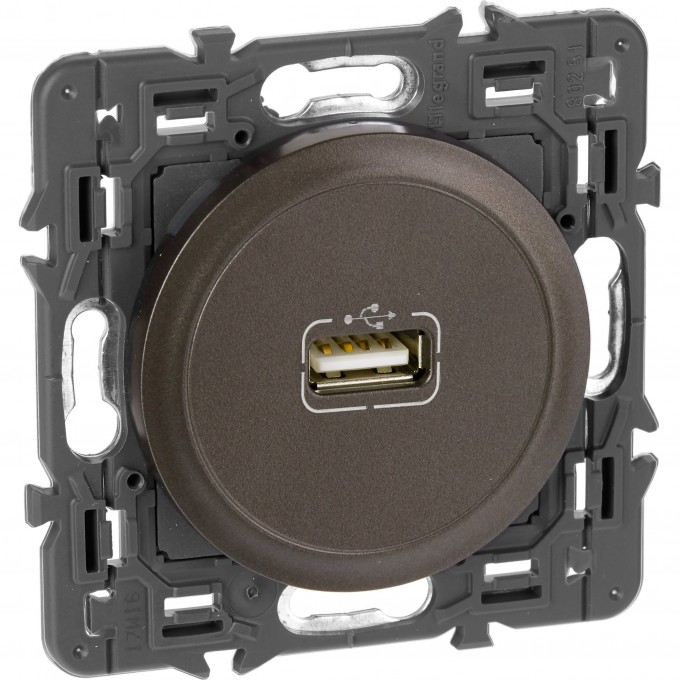 Розетка LEGRAND Celiane USB графит SET-1-067352-01