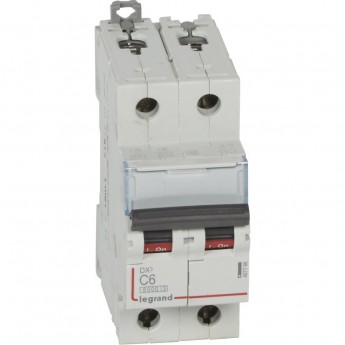 Автоматический выключатель LEGRAND DX3 2П С6A 6000/10kA
