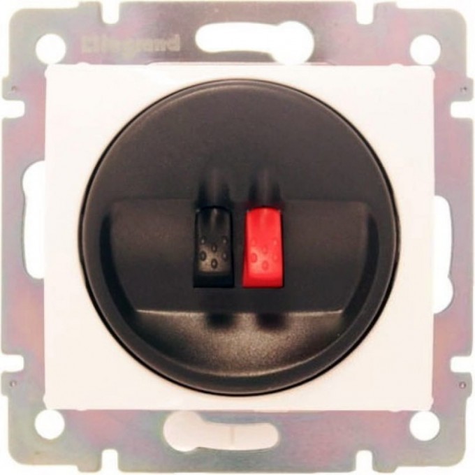 Розетка LEGRAND для колонок Valena одиночная белый 774223