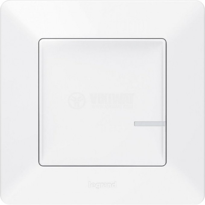 Умный беспроводной выключатель LEGRAND Valena Life with NETATMO 1-клавишный, белый 752185