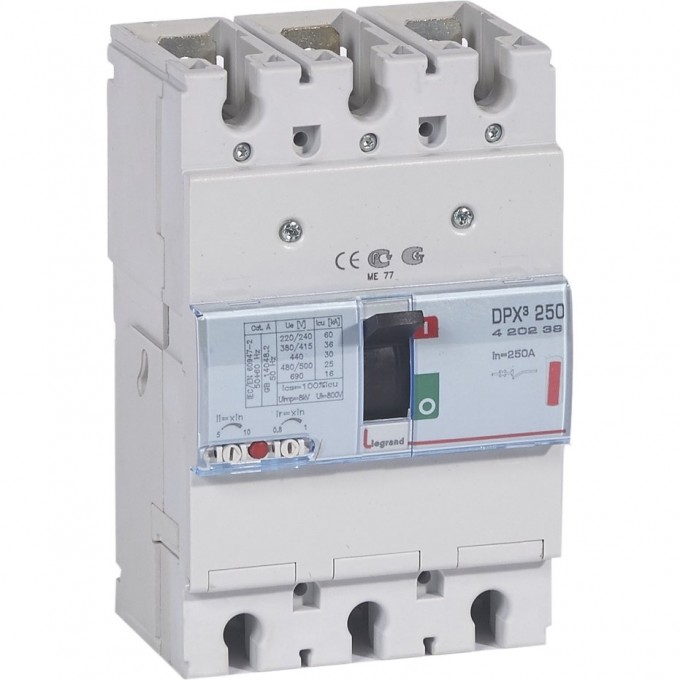 Выключатель автоматический LEGRAND DPX3 250А 3П 400В 420239